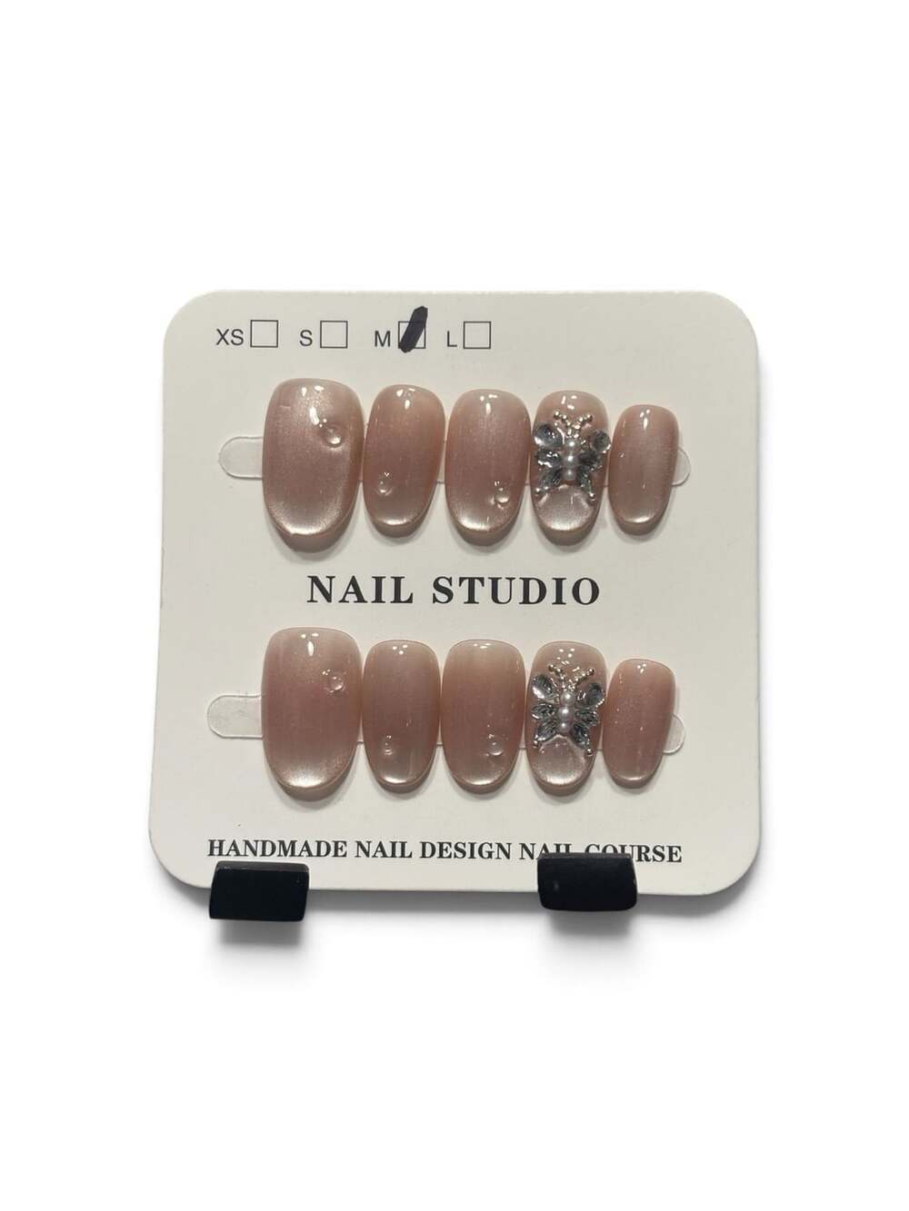 Nail Studio Cat Eye Butterfly Press On Nails Size M